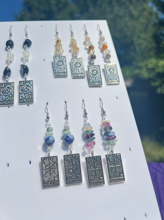 The World Tarot Earrings