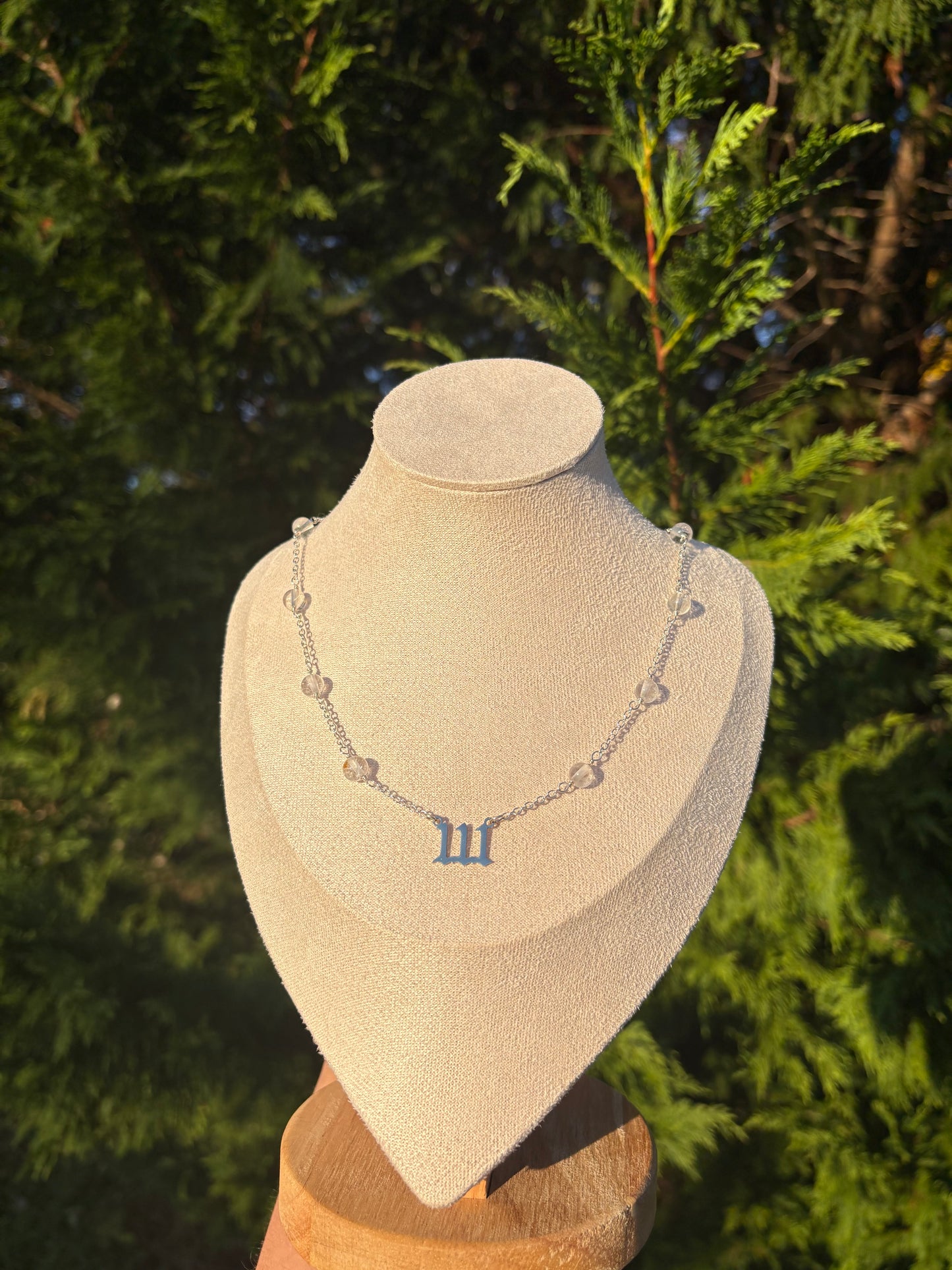 111 Clear Quartz Necklace