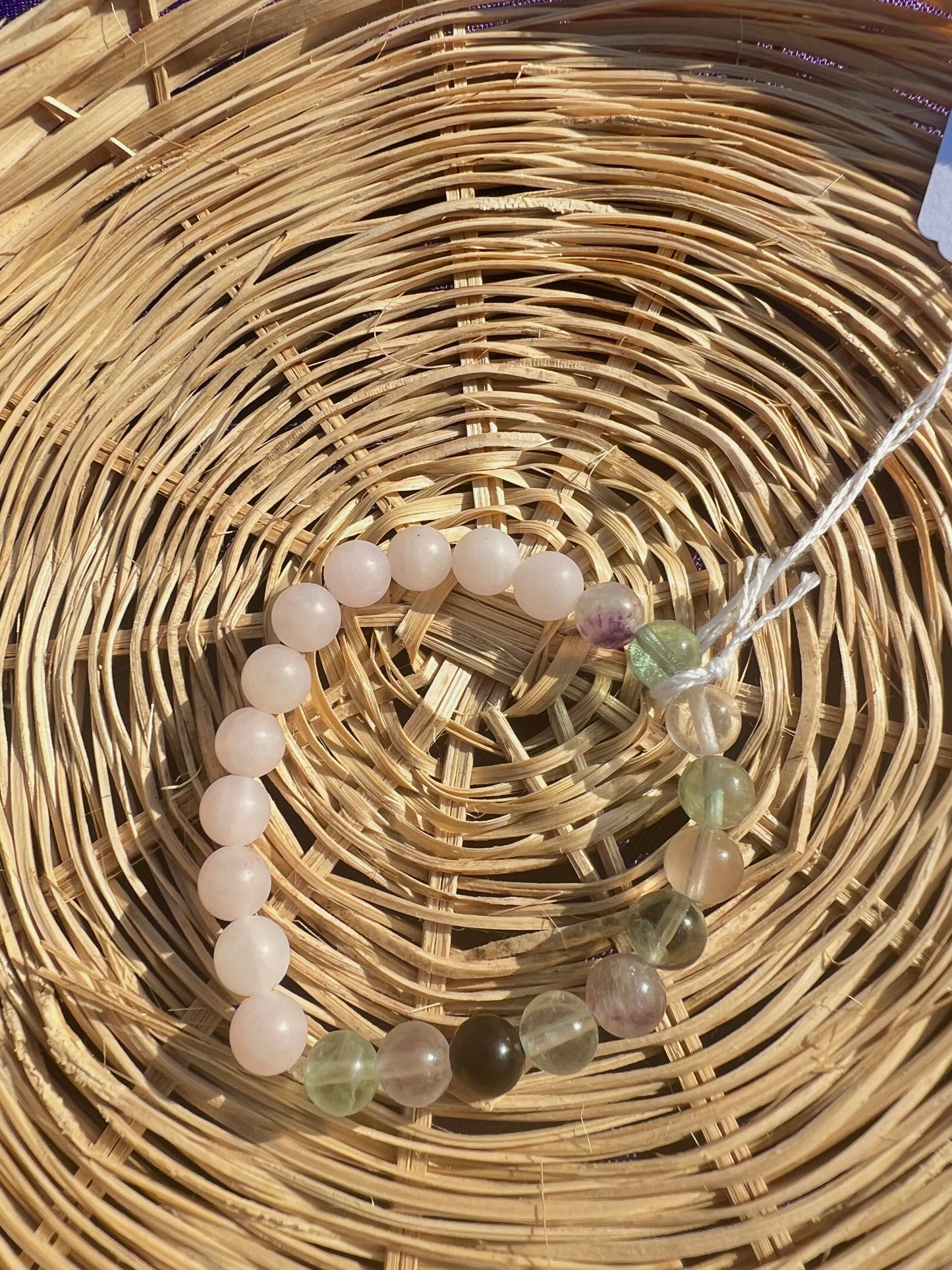 Rose Quartz & Fluorite bracelet