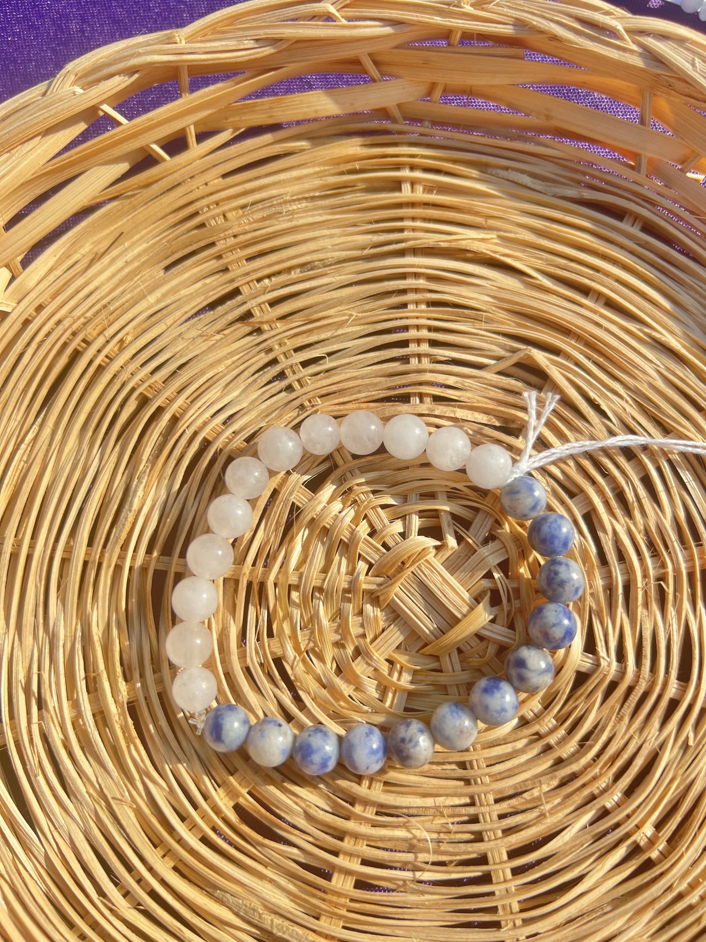 Sodalite & White Jade bracelet