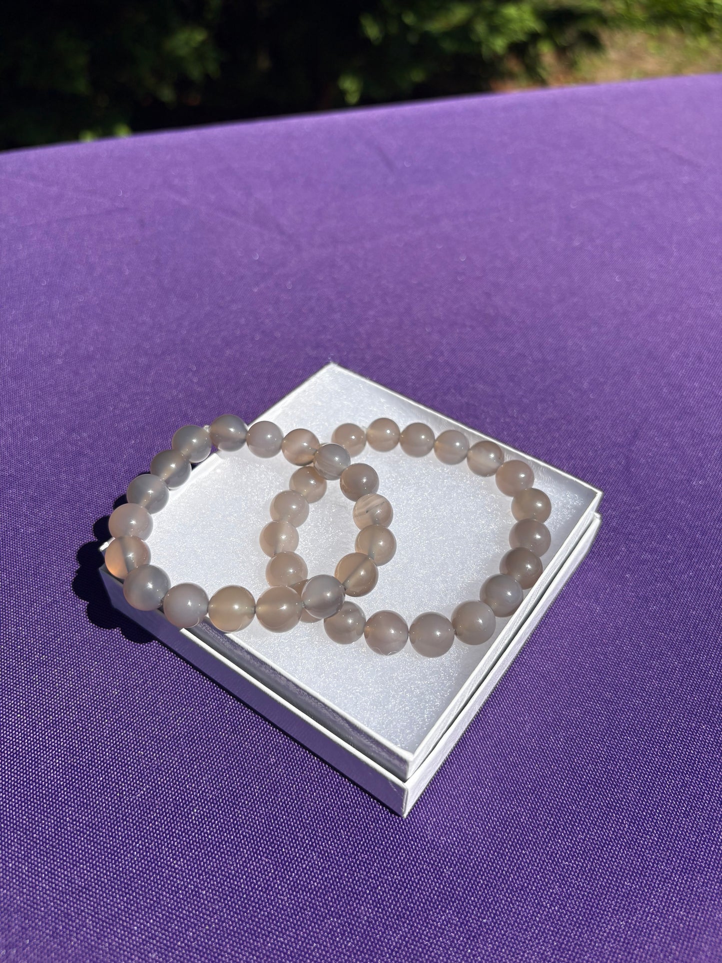 Gray Chalcedony Bracelets