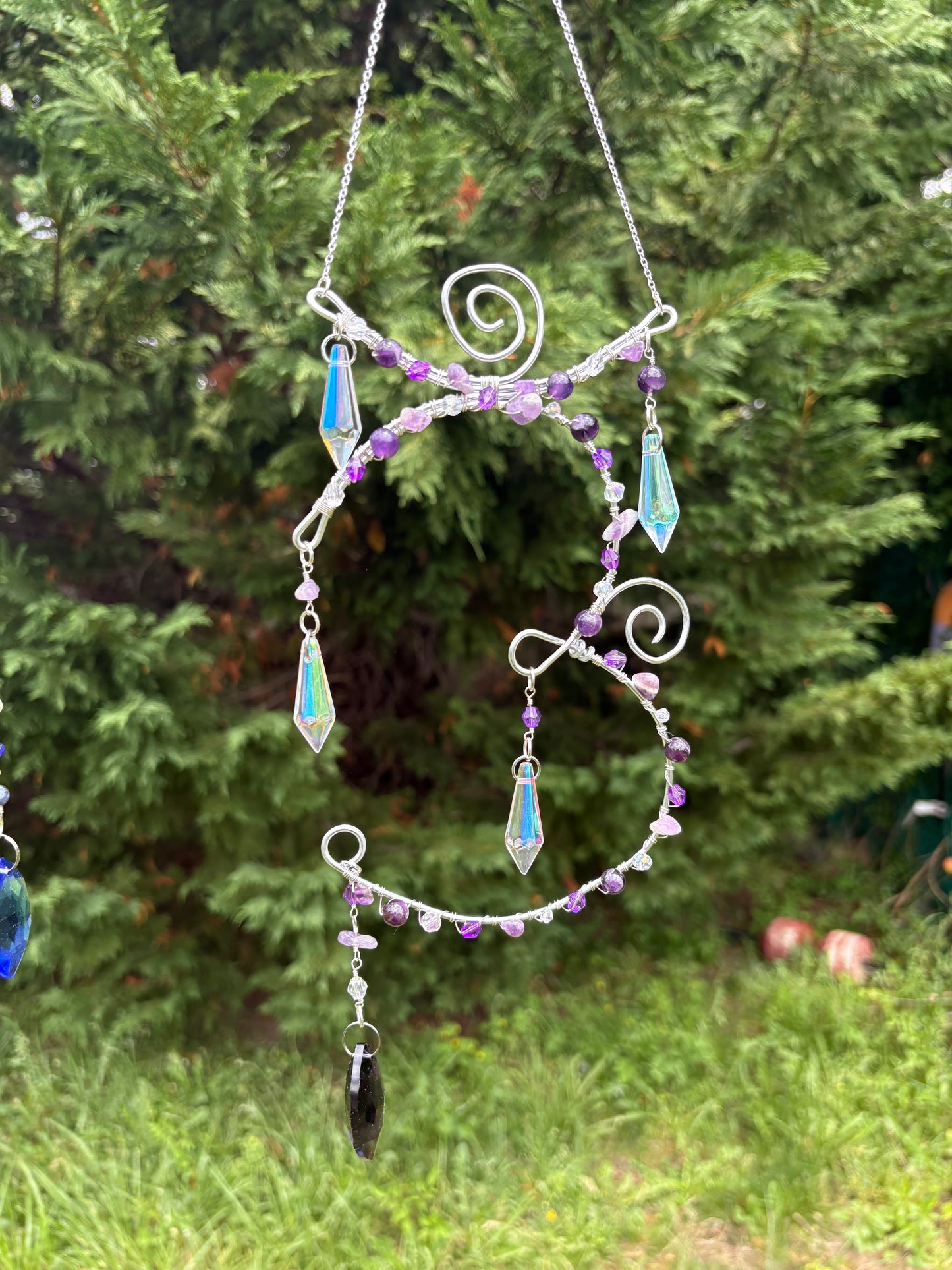 Amethyst Crown Chakra Sun Catcher
