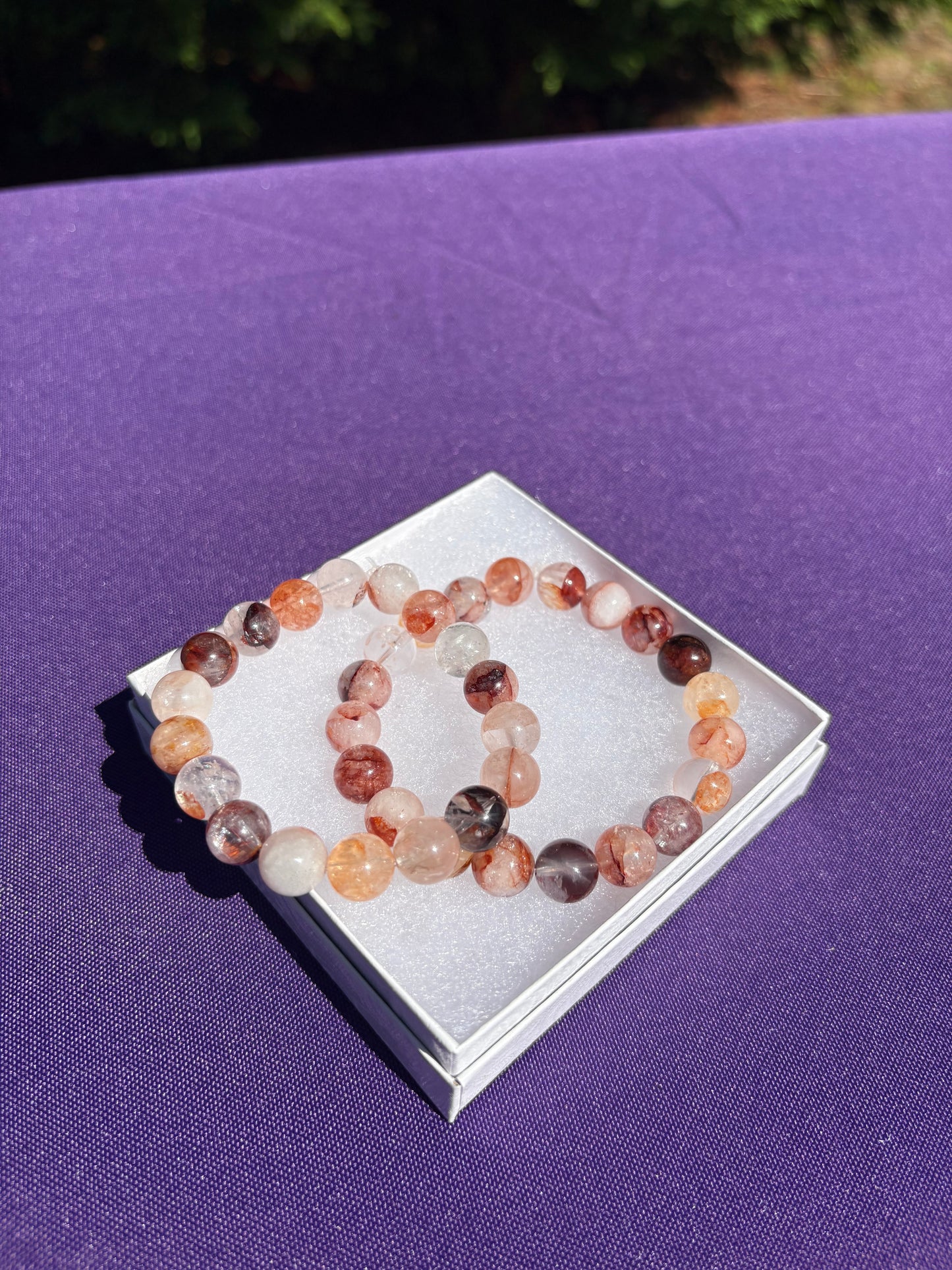 Lepidocrocite Hematoid Quartz bracelets