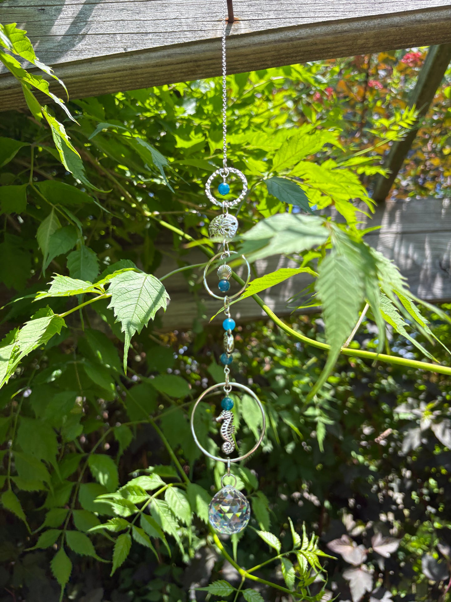 Blue Apatite Sea Life Sun Catcher