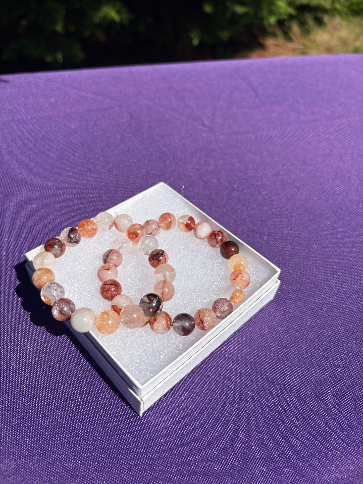 Lepidocrocite Hematoid Quartz bracelets