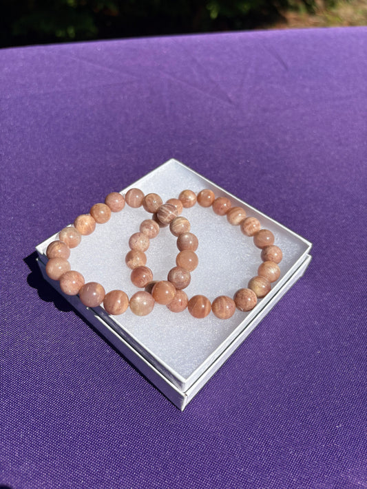 Peach Moonstone Bracelets