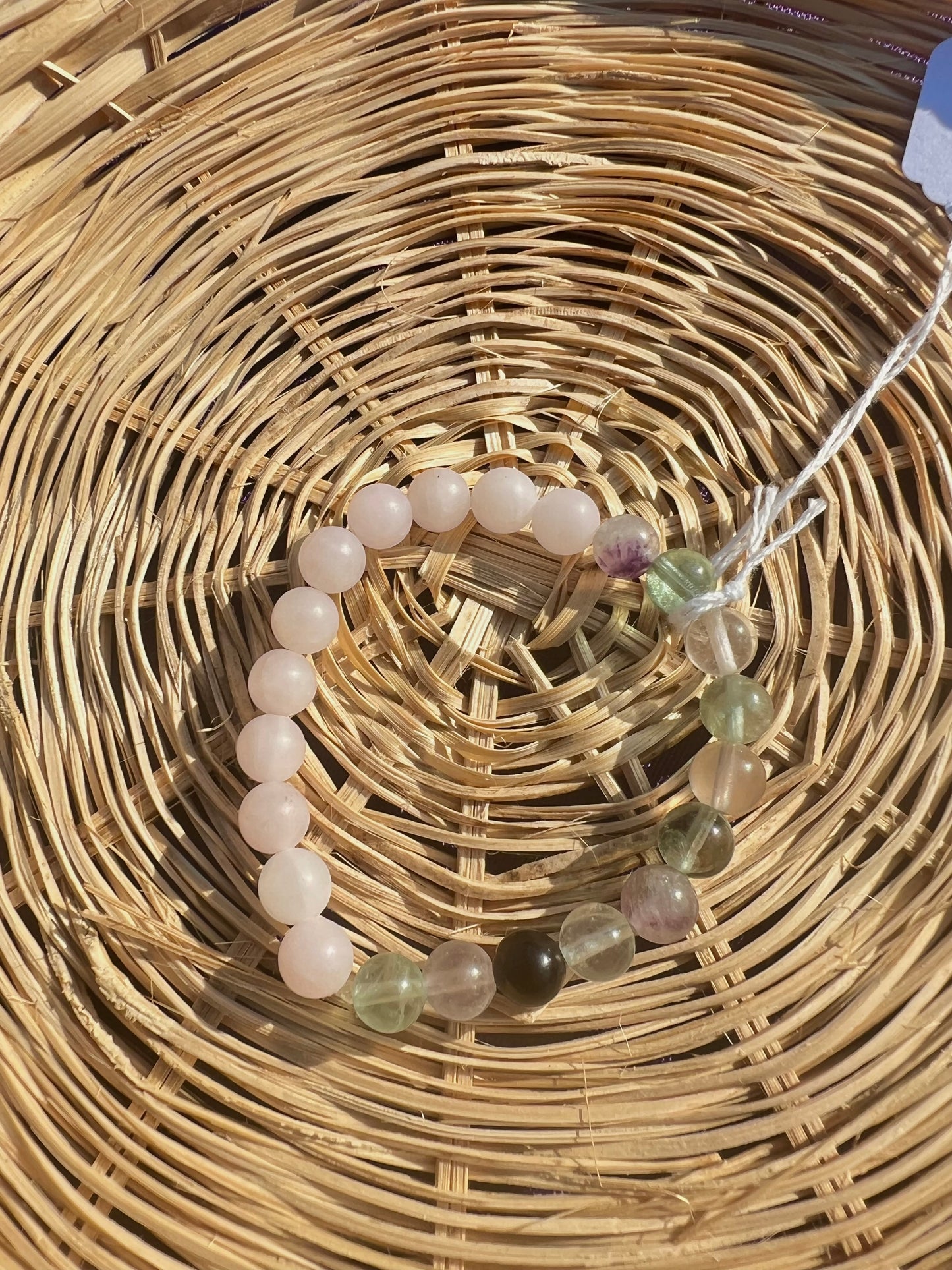 Rose Quartz & Fluorite bracelet