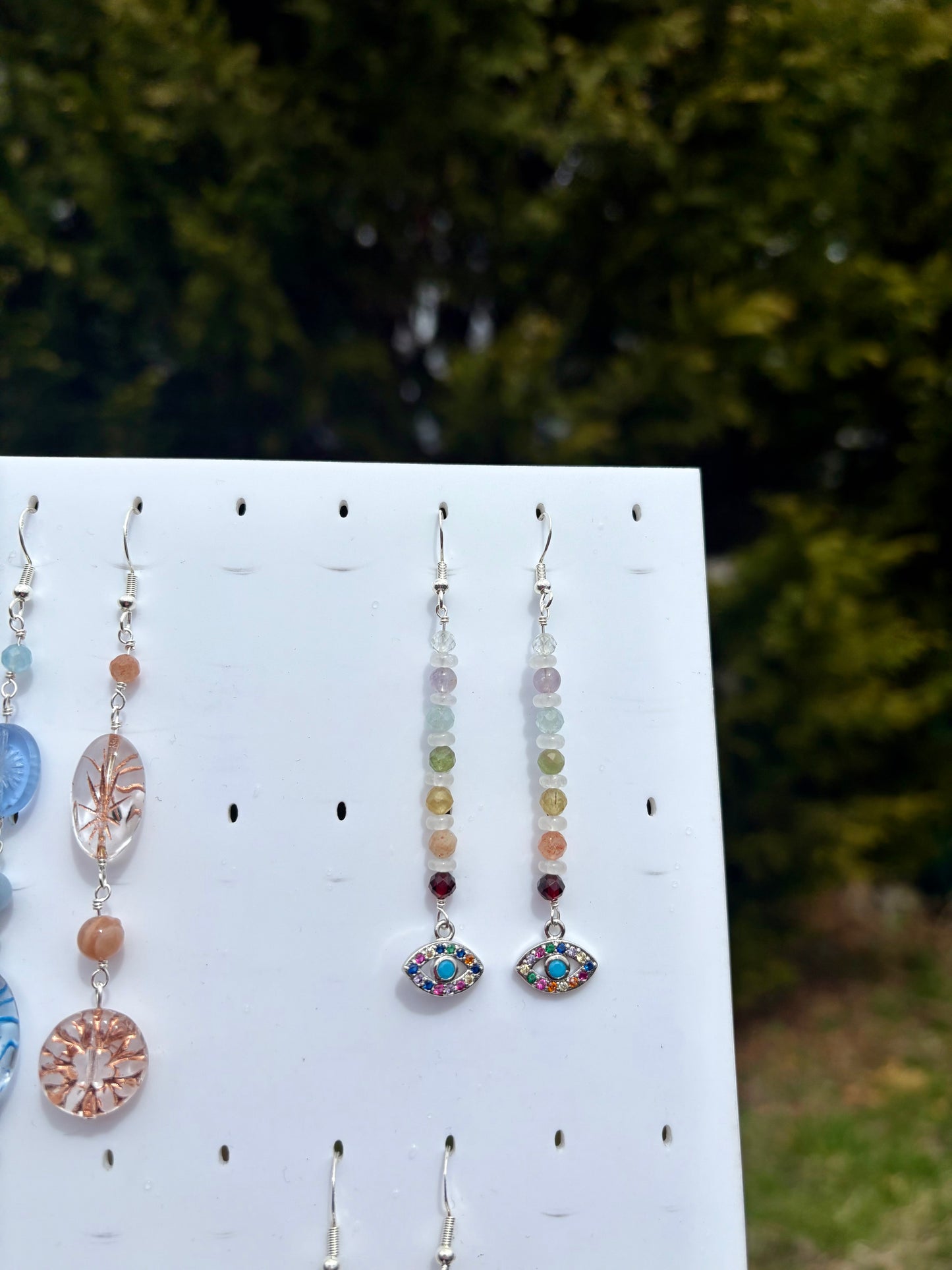 Chakra Evil Eye earrings