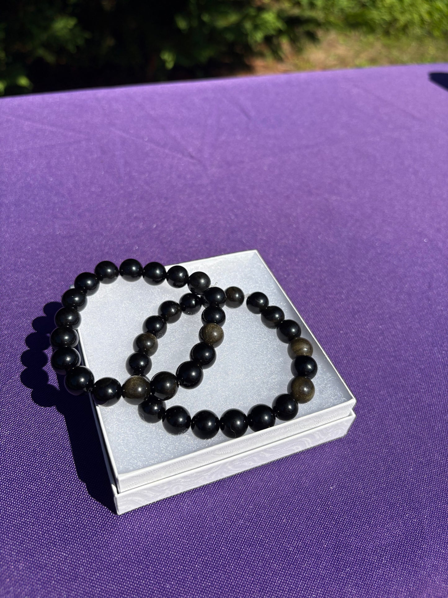 Golden Sheen Obsidian Bracelets