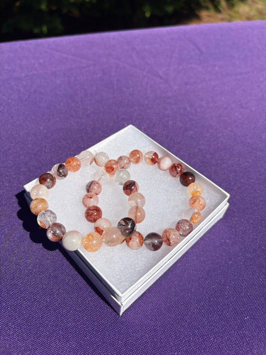 Lepidocrocite Hematoid Quartz bracelets