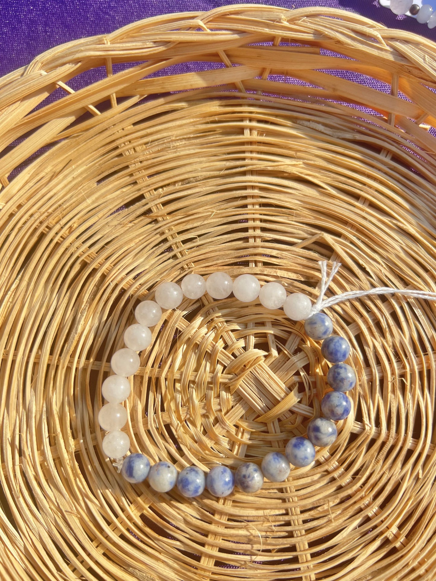 Sodalite & White Jade bracelet