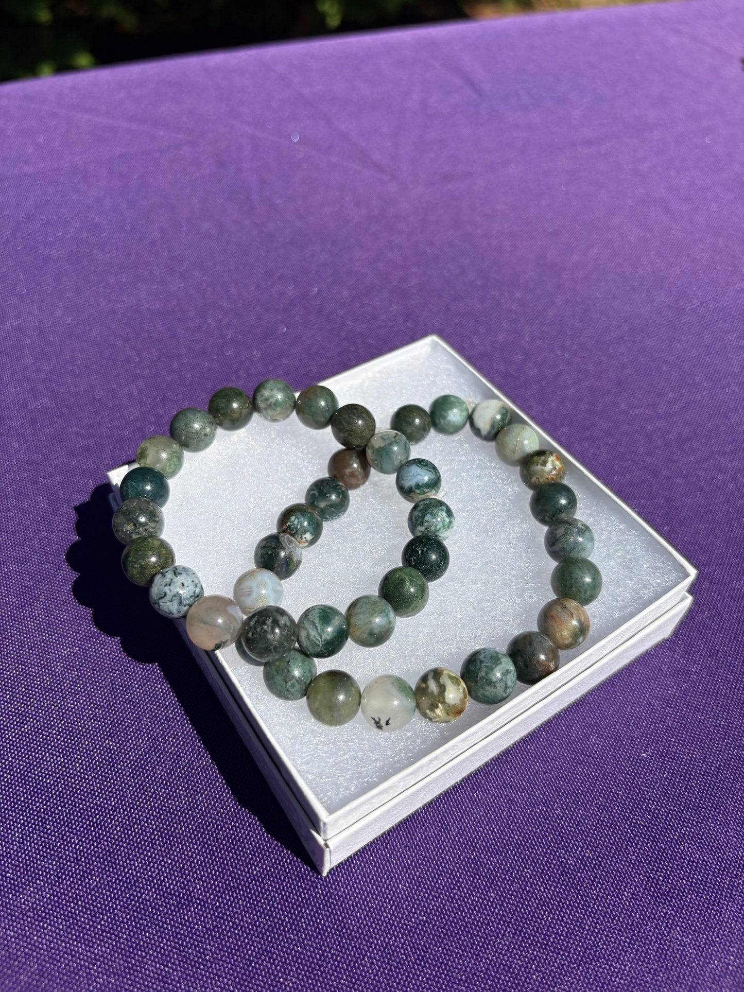 Moss Agate Bracelets