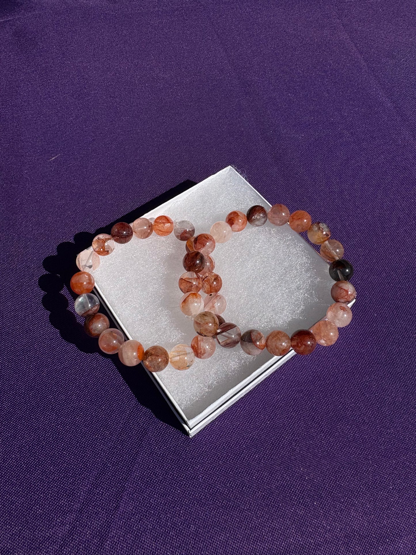 Lepidocrocite Hematoid Quartz Bracelets