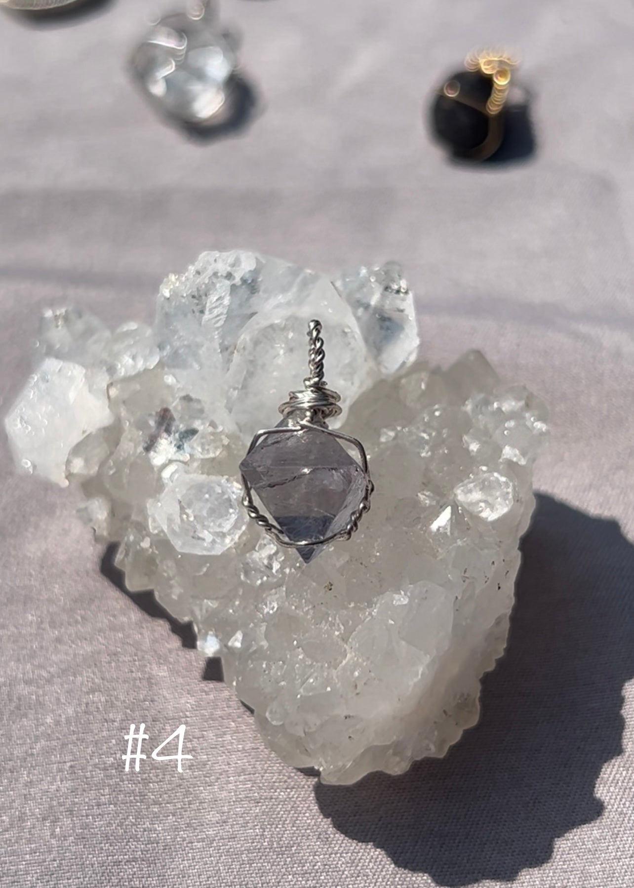 Fluorite Octahedral Pendants