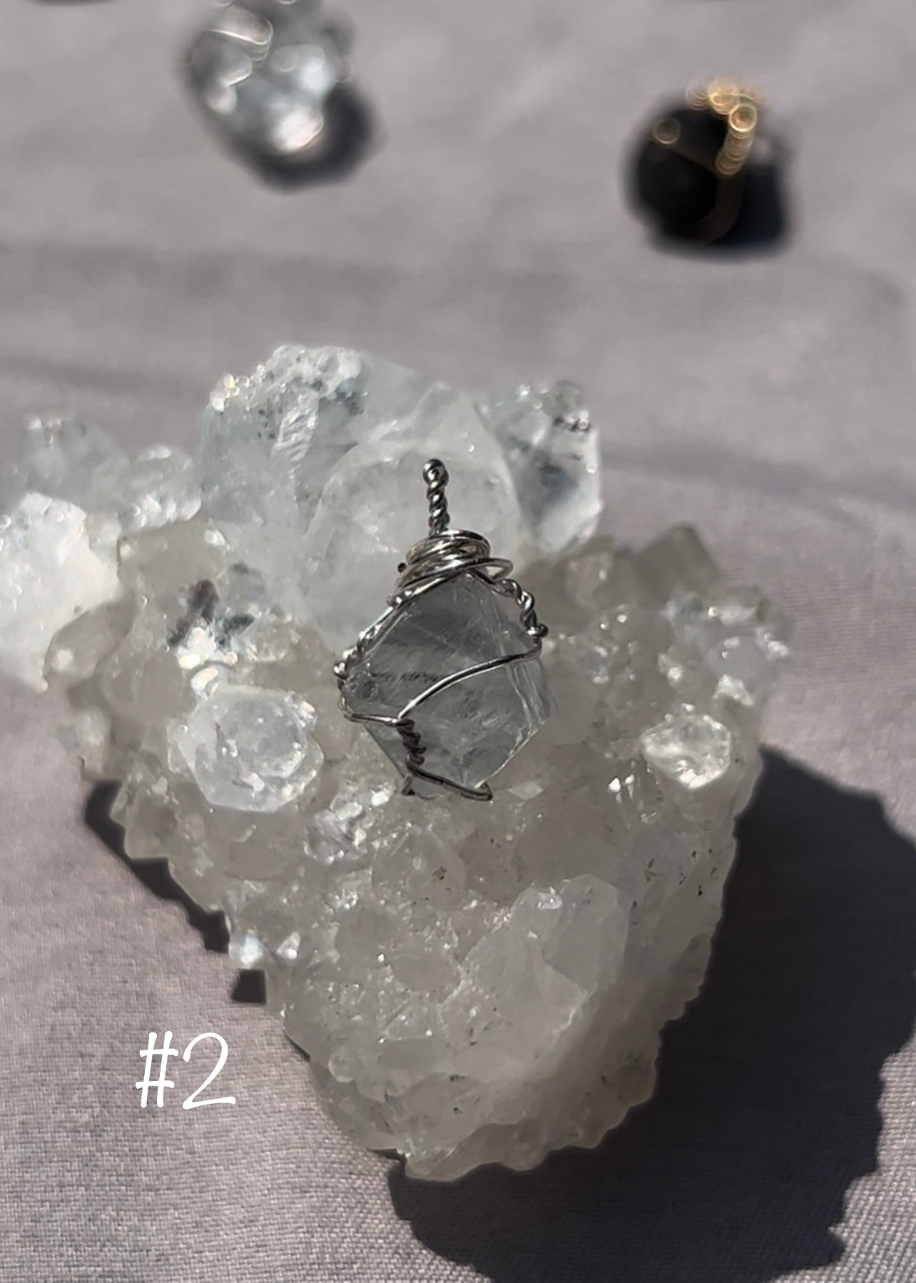 Fluorite Octahedral Pendants