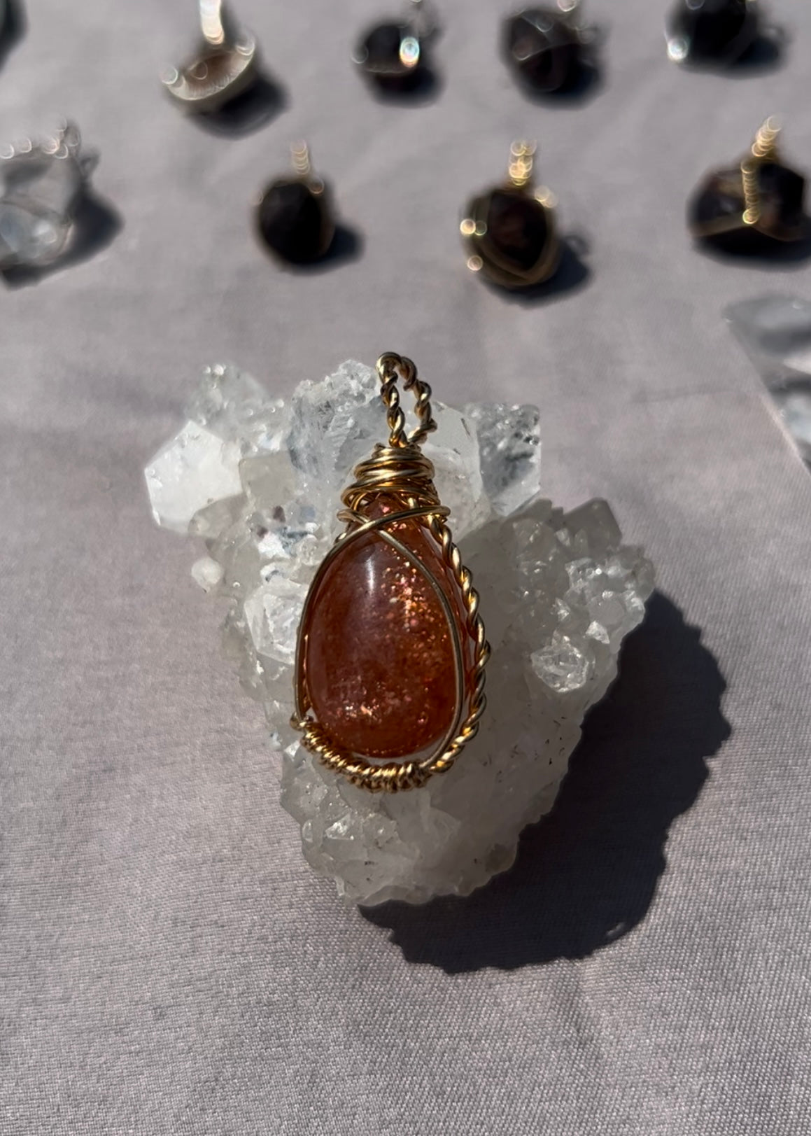 Confetti Sunstone Pendant