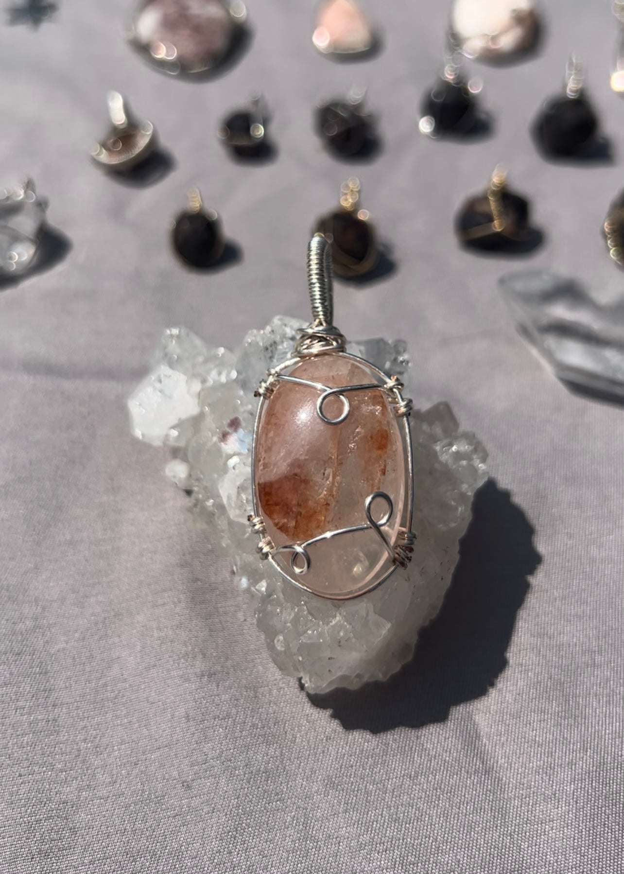 Fire Quartz Pendant