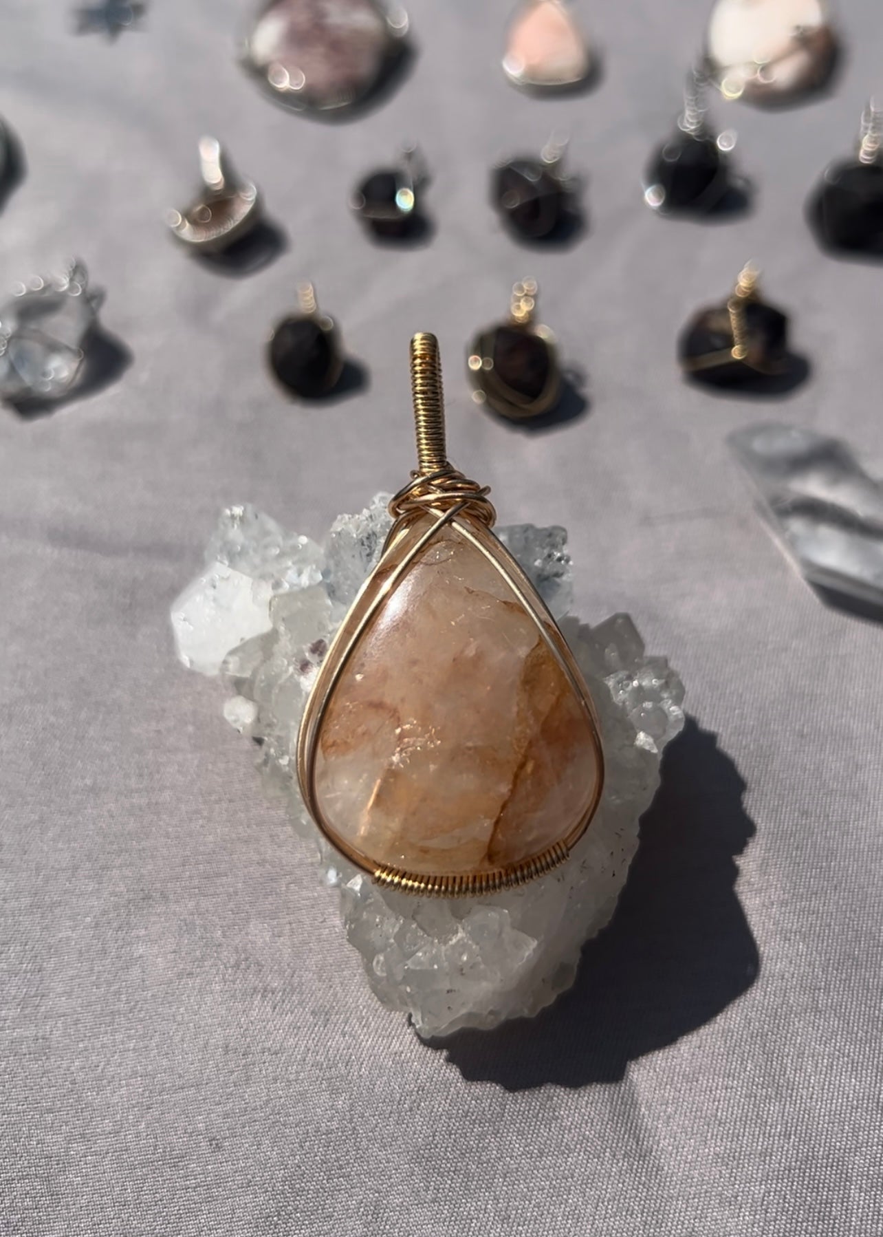 Fire Quartz Pendant
