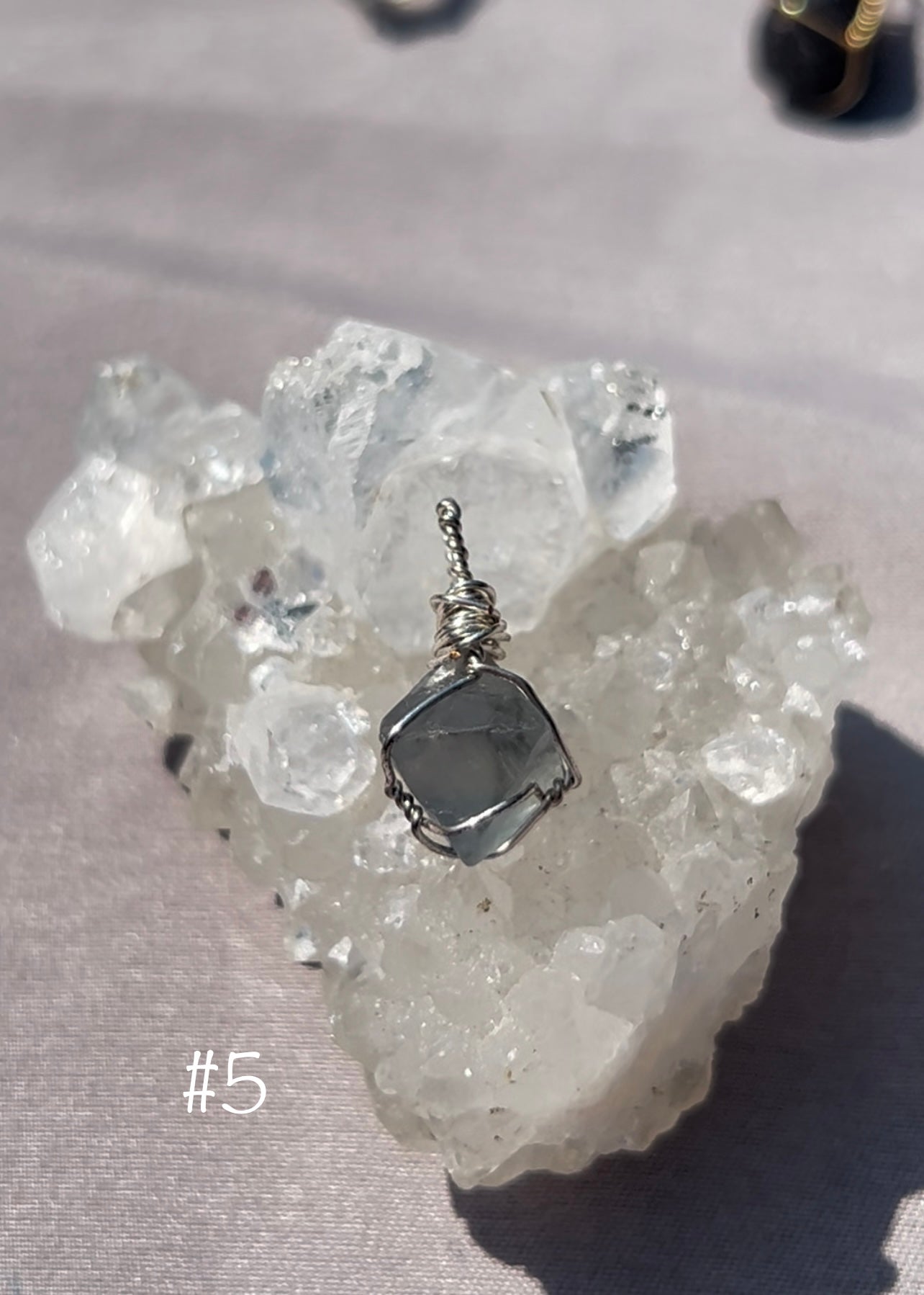 Fluorite Octahedral Pendants