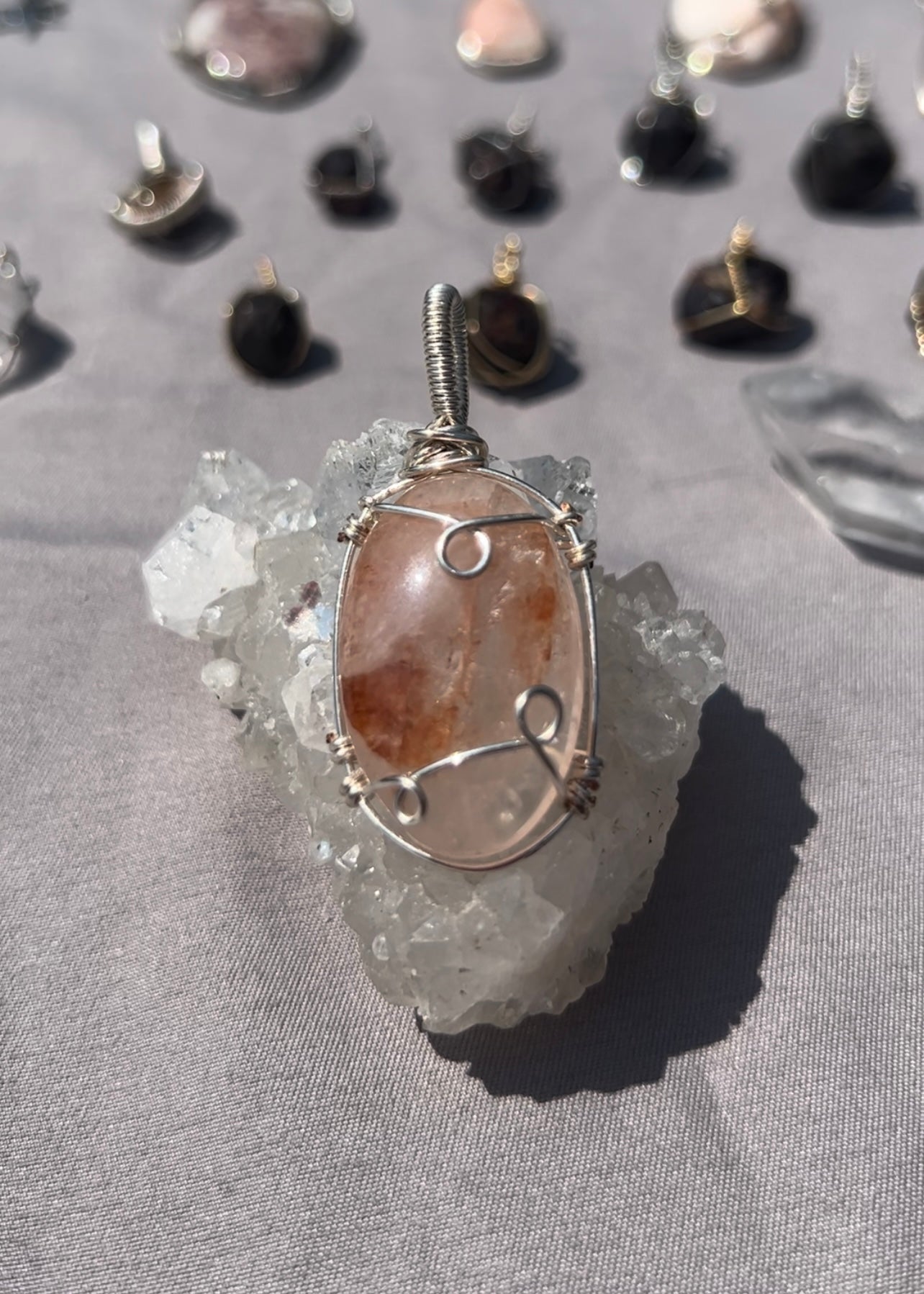 Fire Quartz Pendant