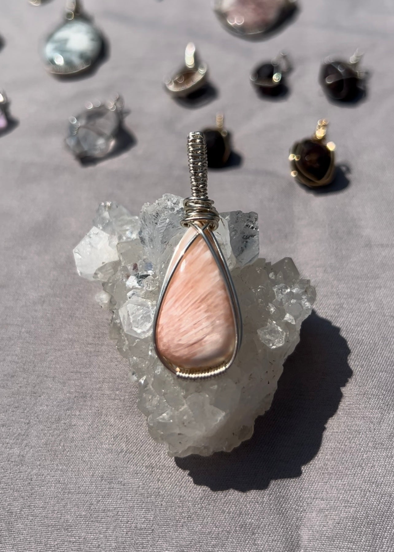 Scolecite Pendant