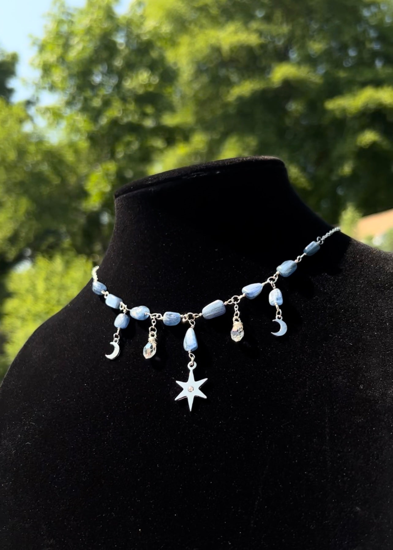 Blue Kyanite Goddess Choker