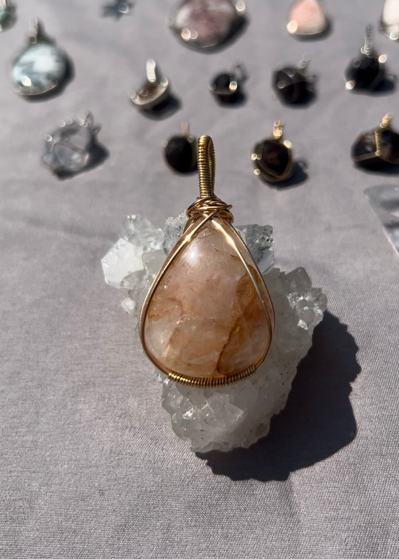 Fire Quartz Pendant