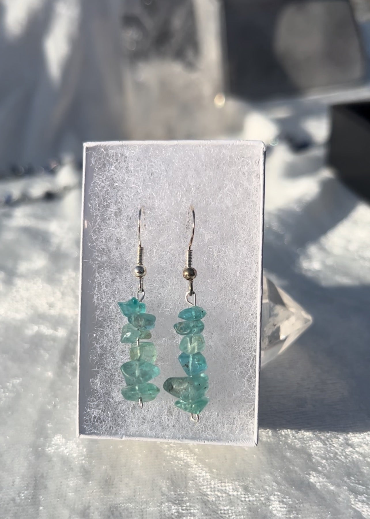 Blue Fluorite Earrings