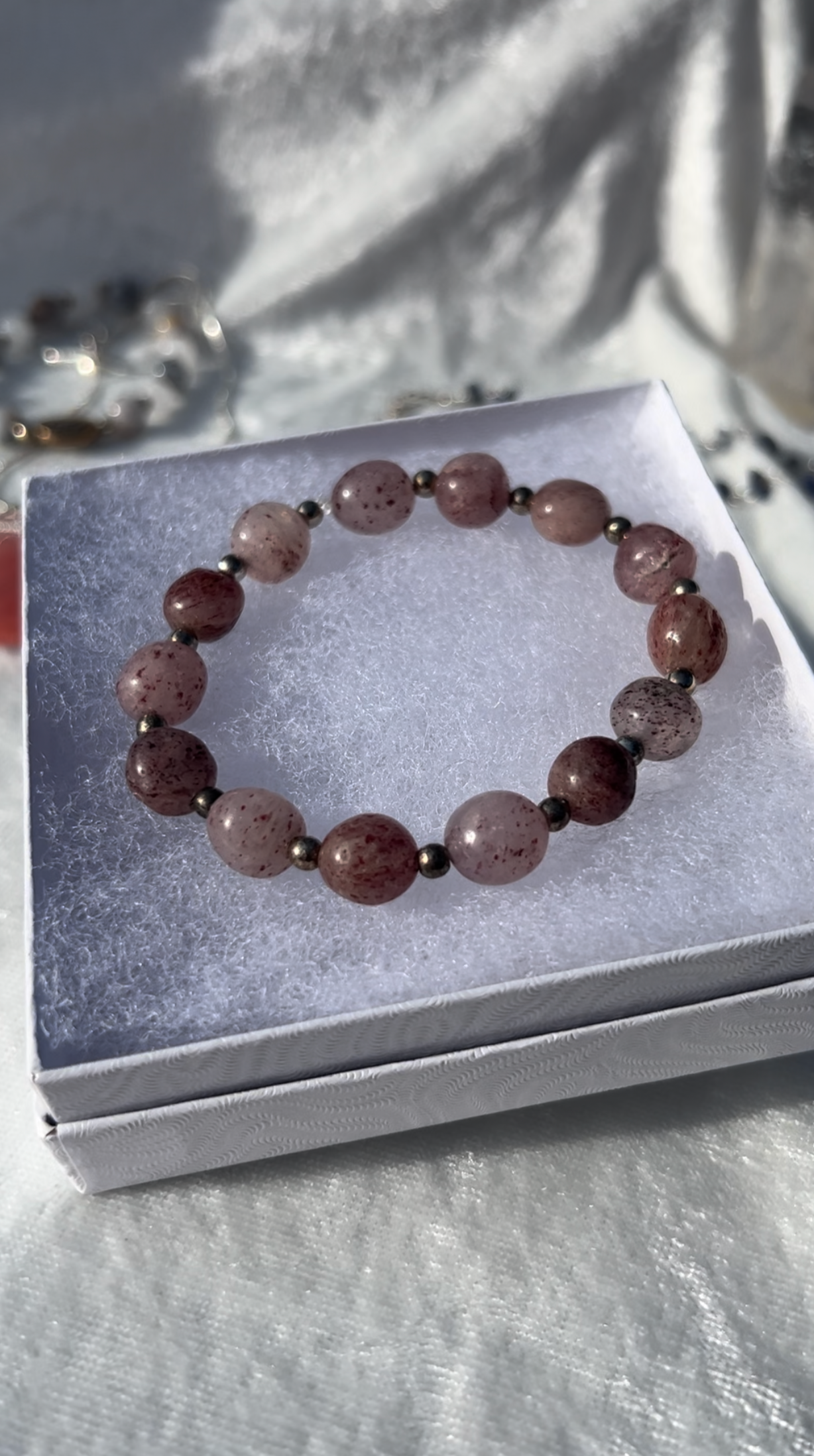 Strawberry Quartz Bracelet