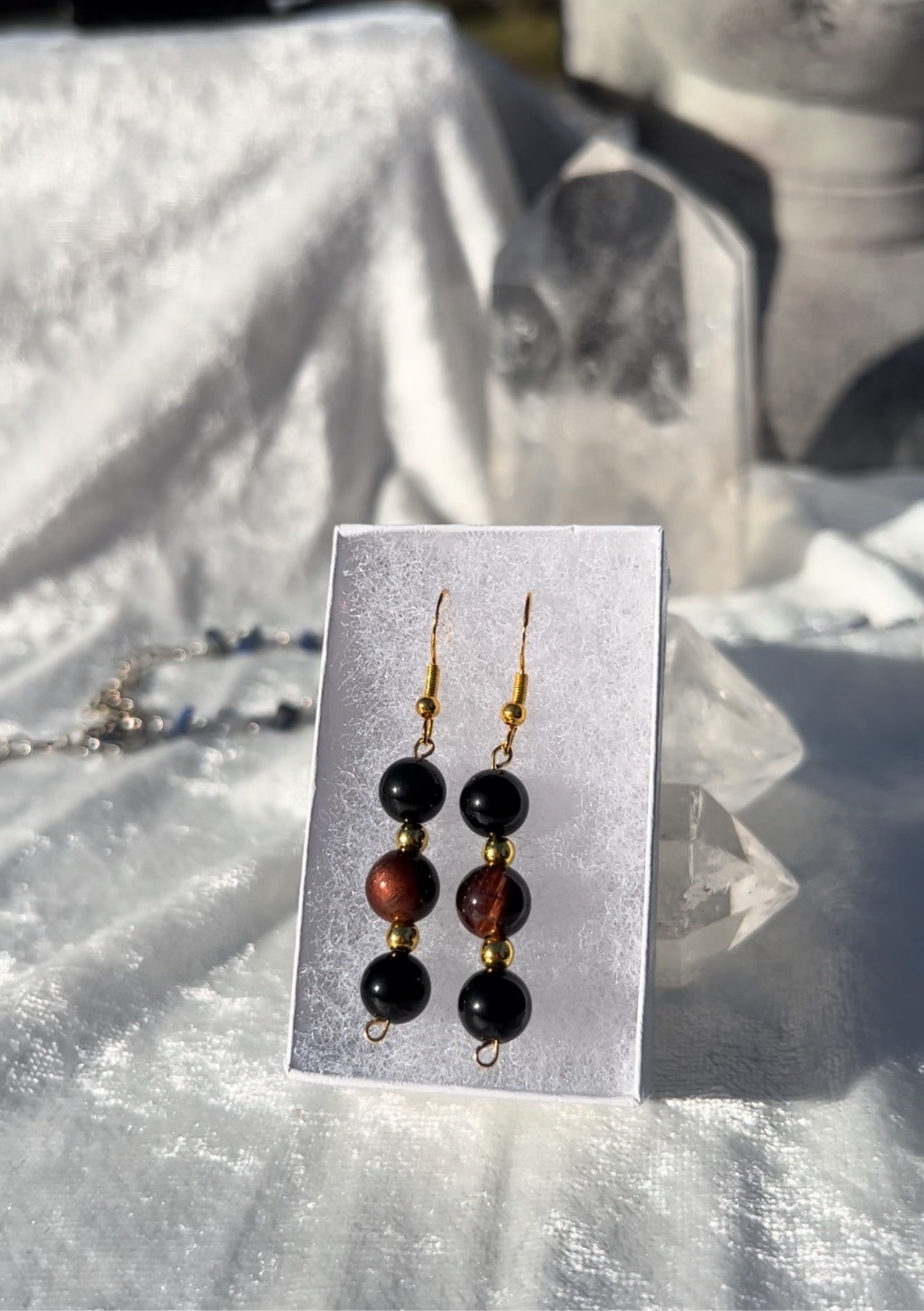 Rainbow Obsidian and Red Tiger’s Eye