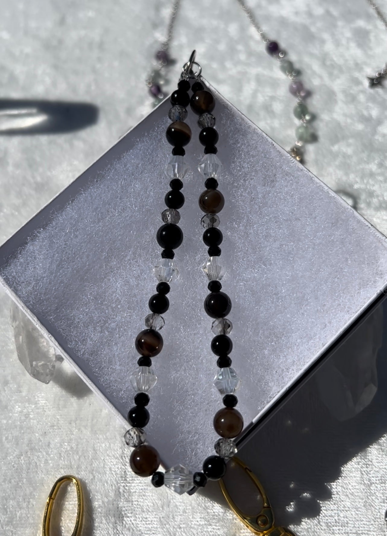 Black Onyx & Smoky Agate Wristlets