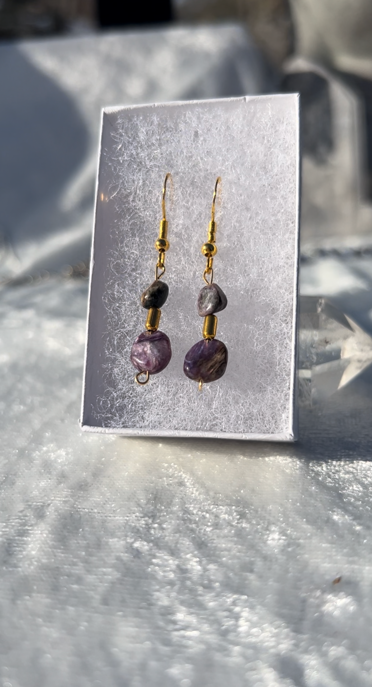 Charoite Earrings