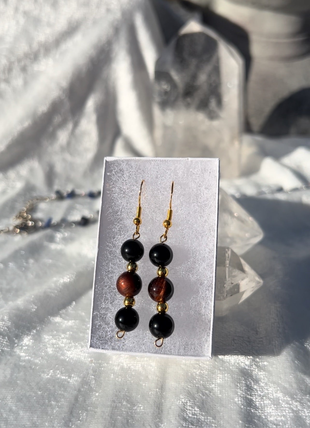 Rainbow Obsidian and Red Tiger’s Eye
