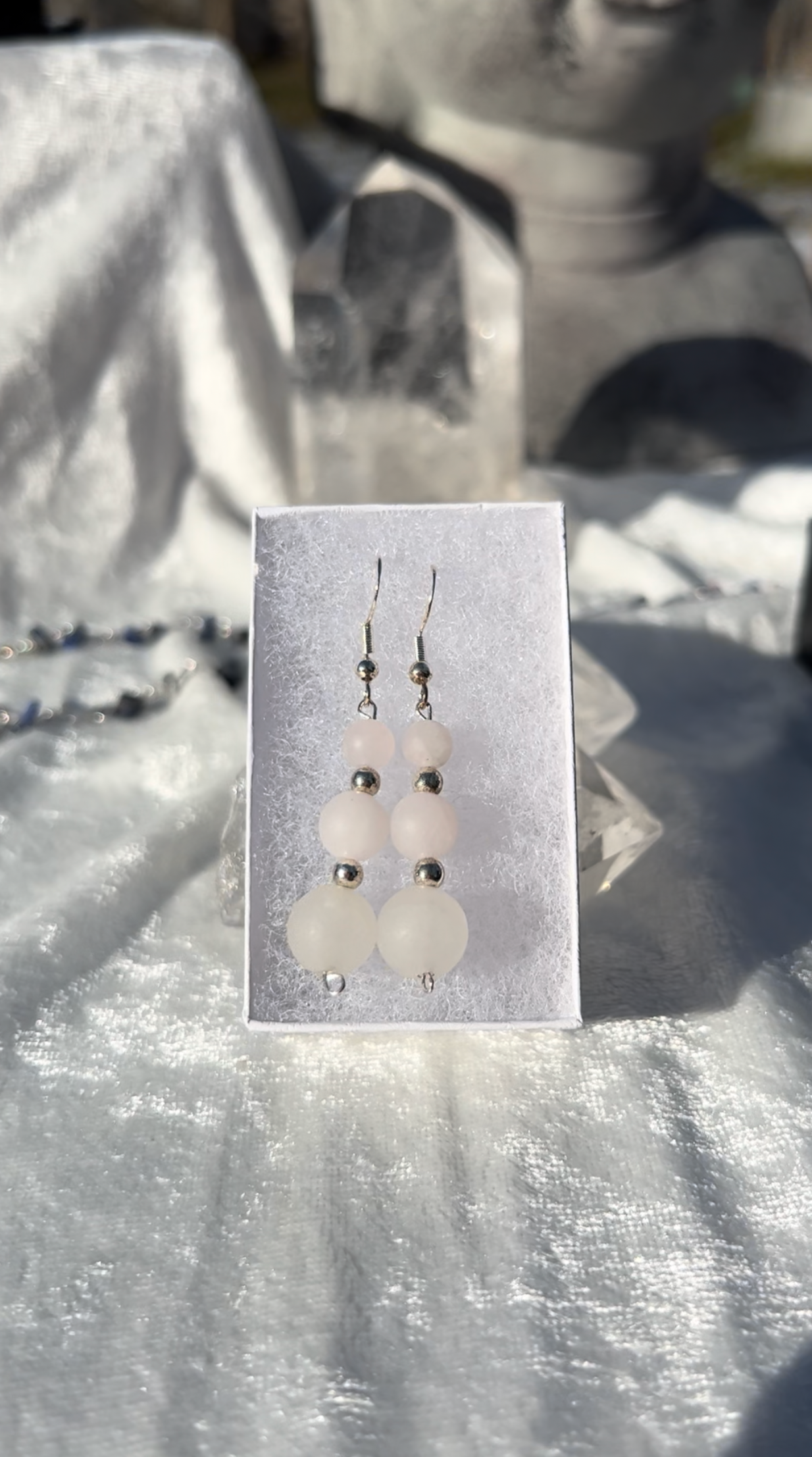 Rose Quartz Earrings