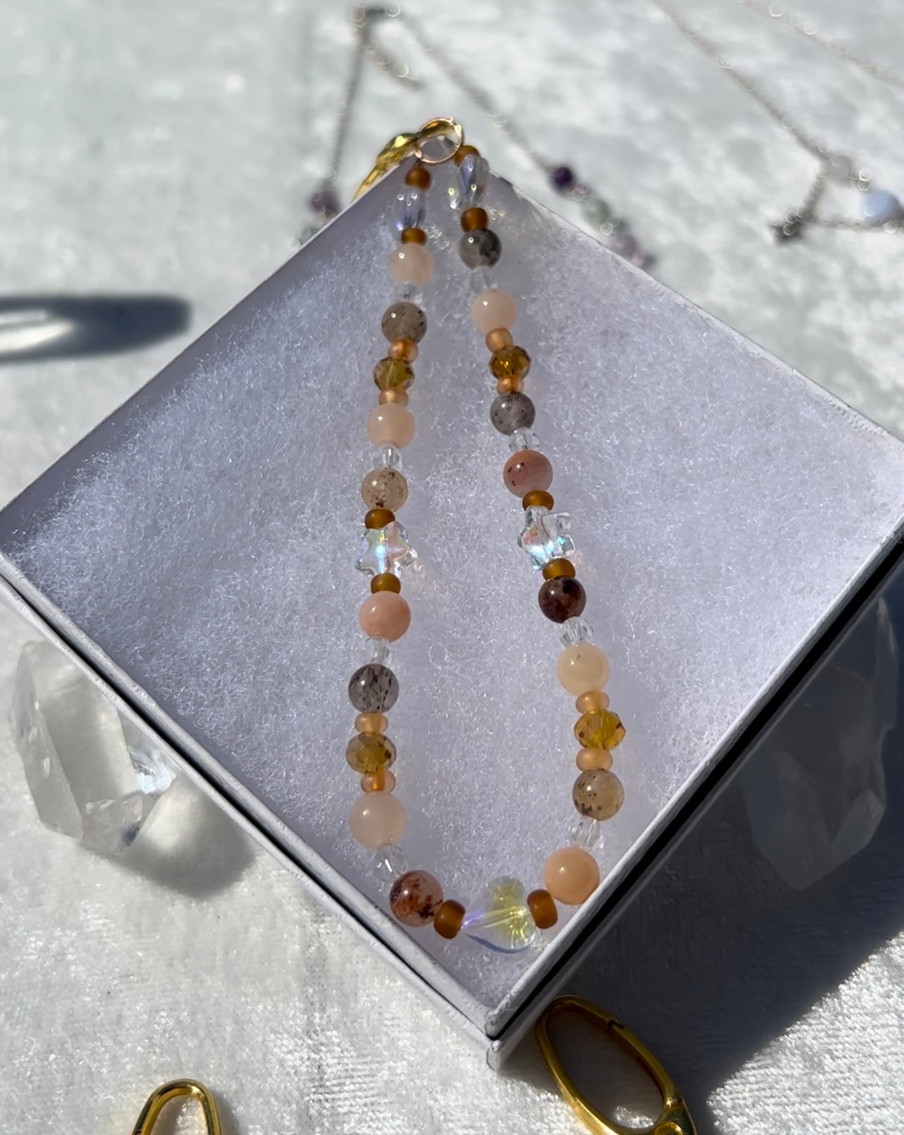 Lodolite & Peach Aventurine