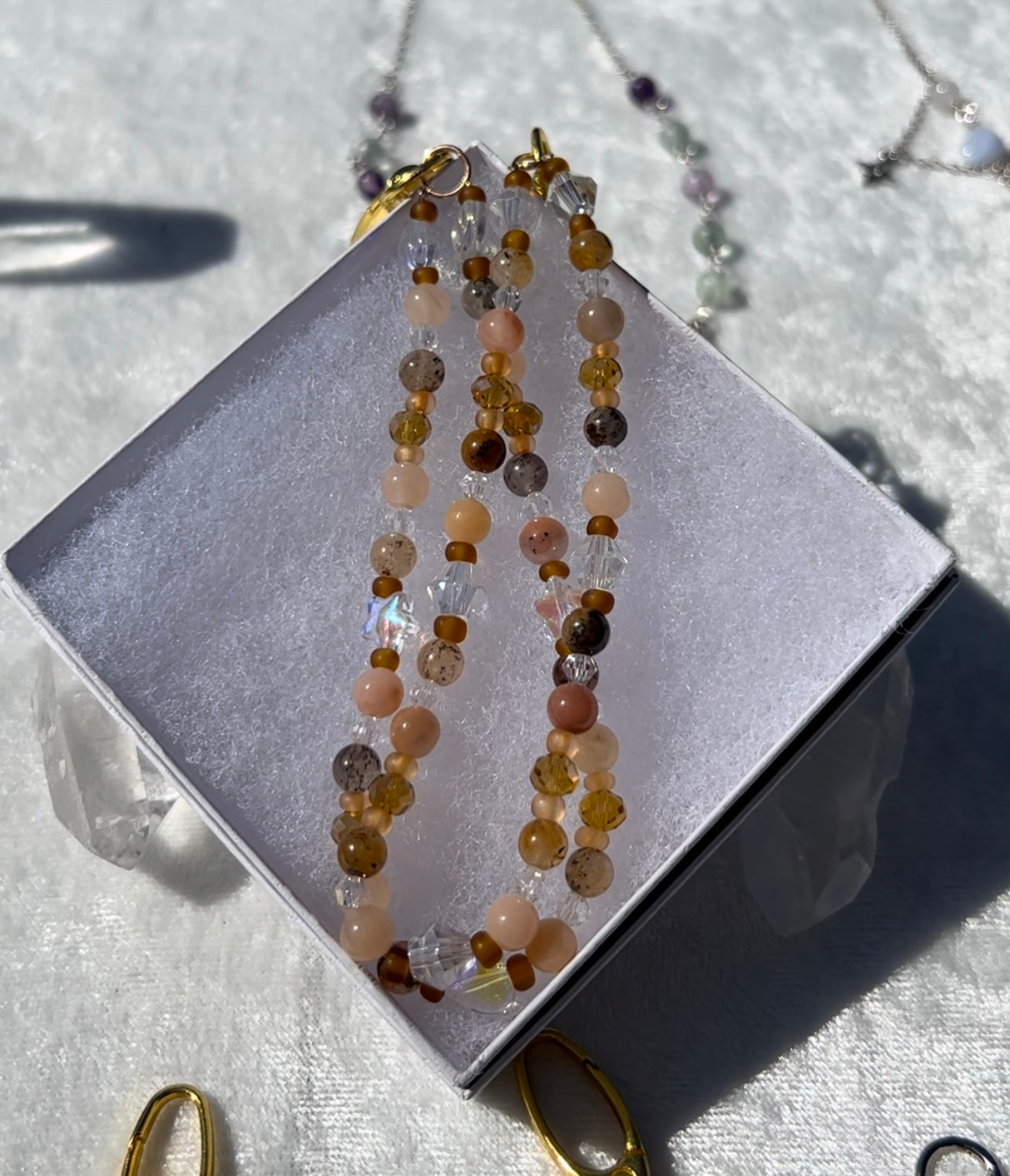 Lodolite & Peach Aventurine
