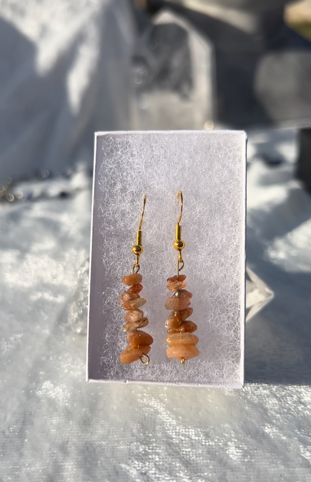 Sunstone Earrings