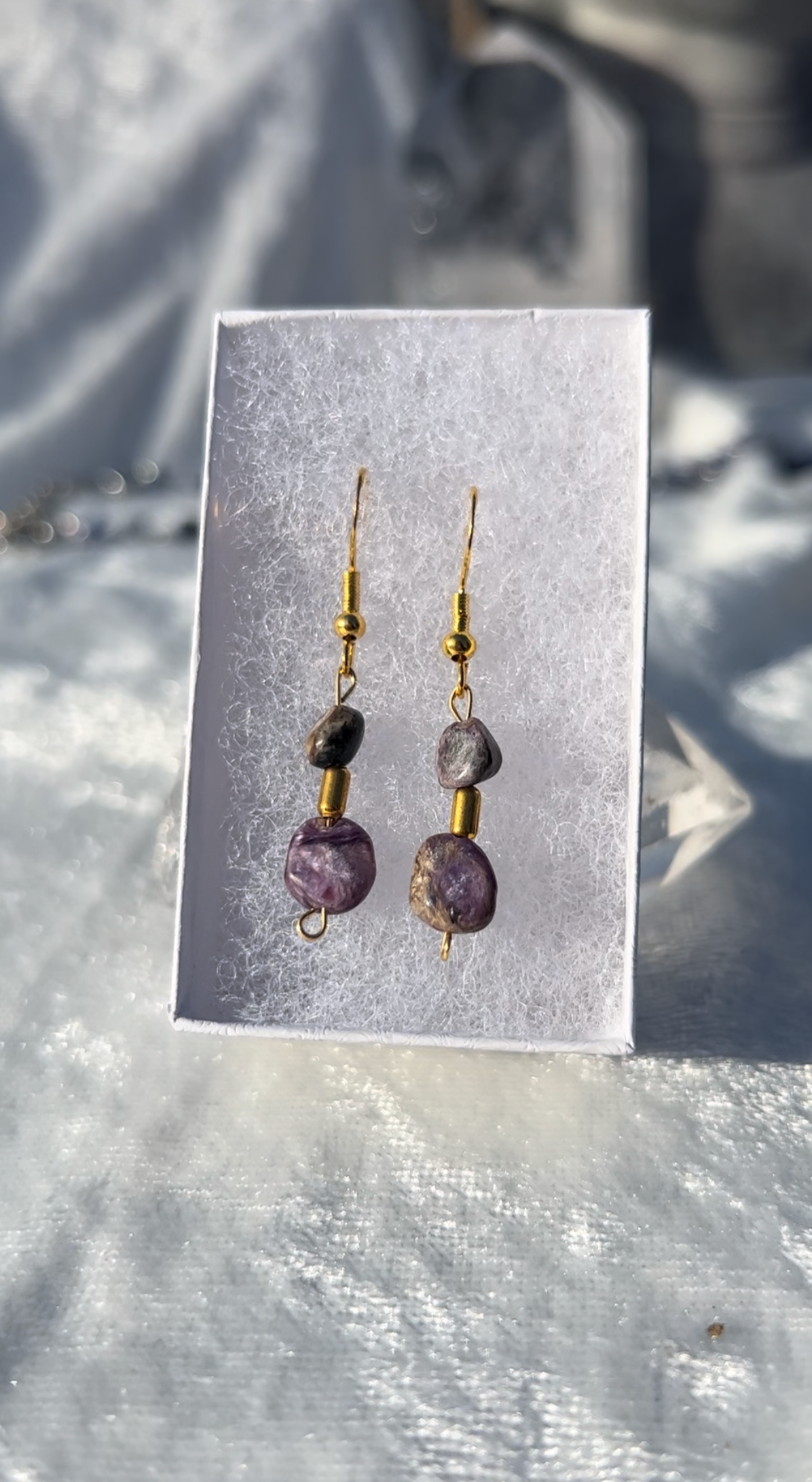 Charoite Earrings