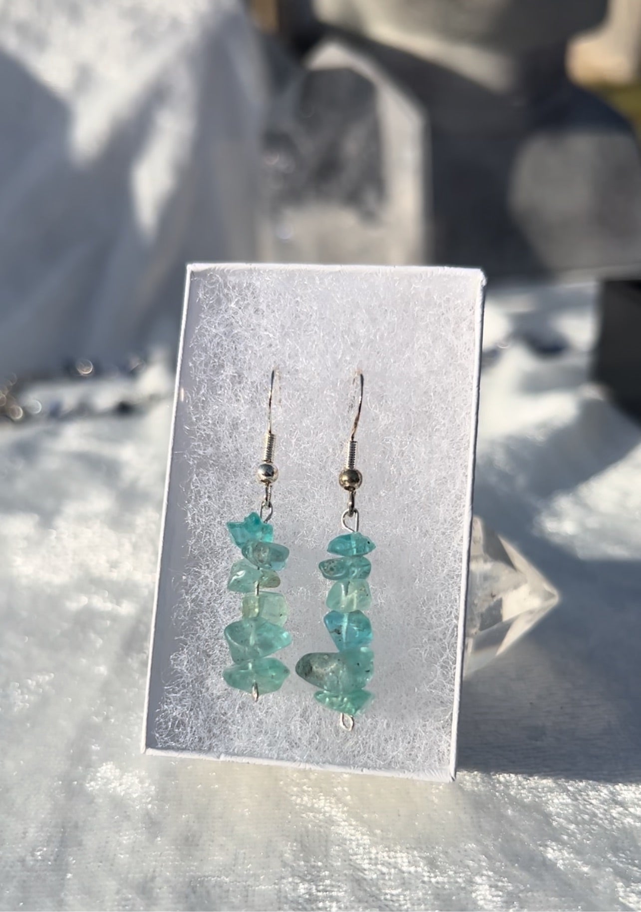 Blue Fluorite Earrings