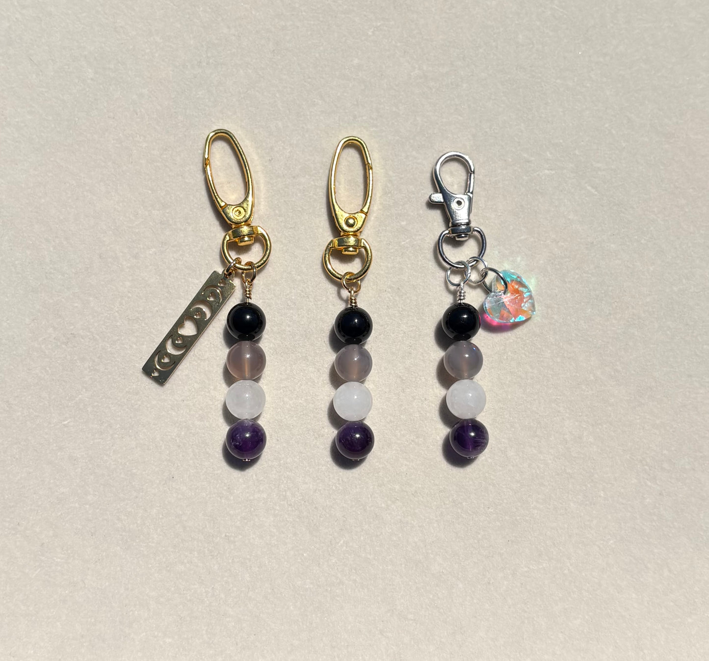 Asexual Pride Charms