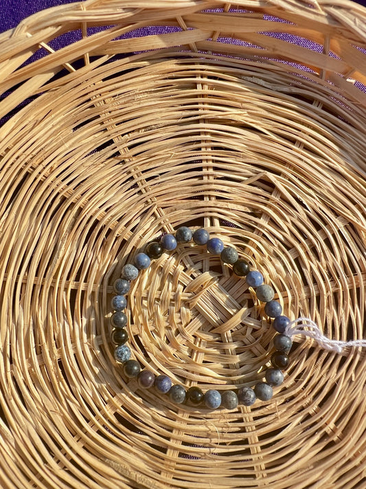 Sodalite & Black Tourmaline