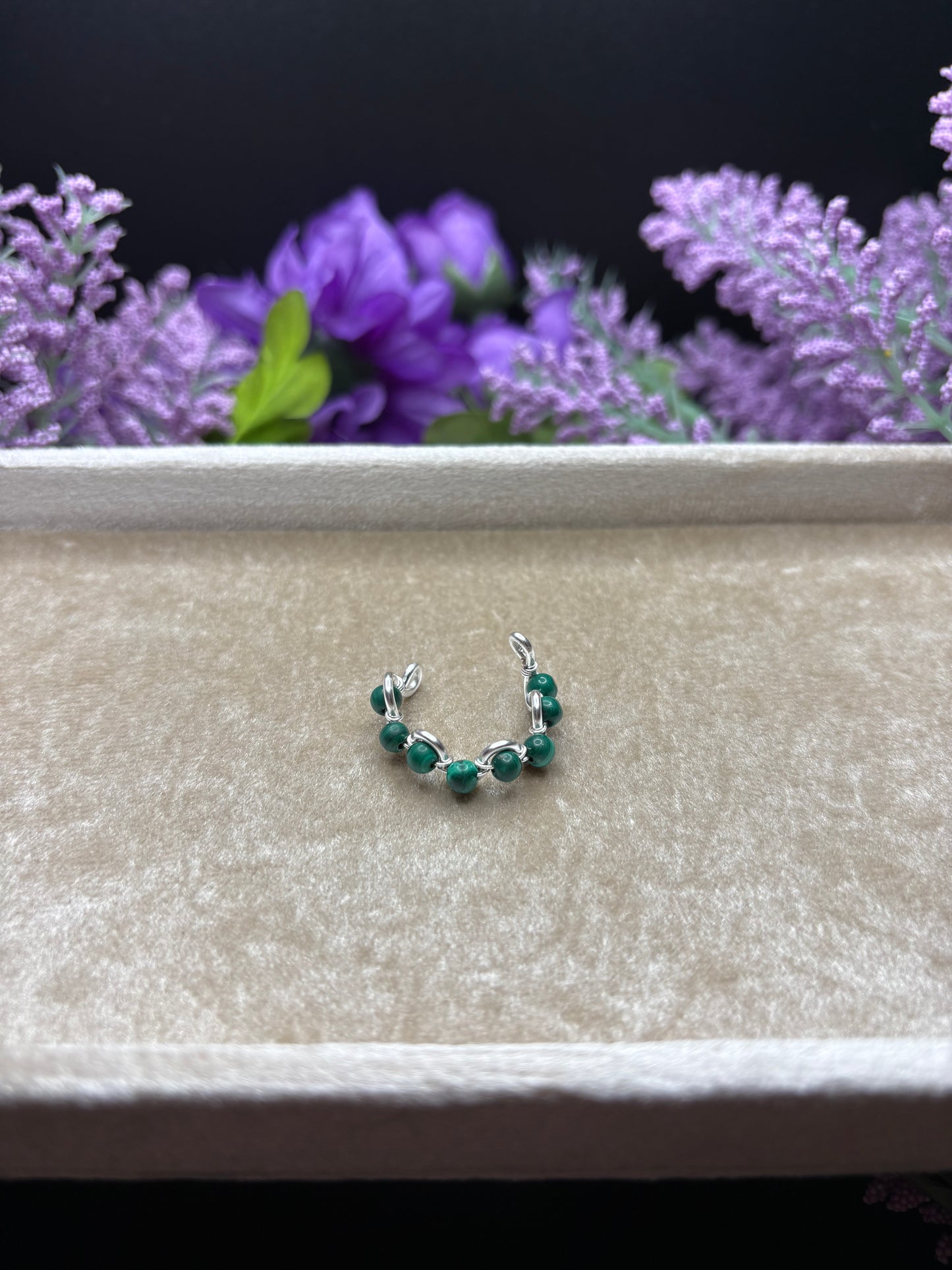 Malachite Adjustable Ring