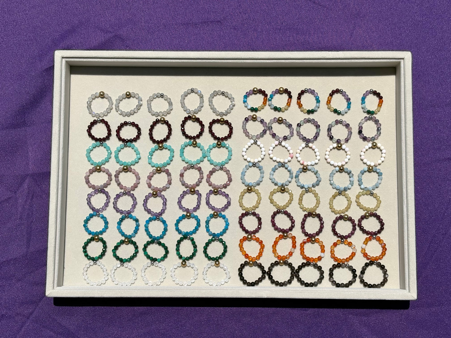 Gemstone Beaded Rings