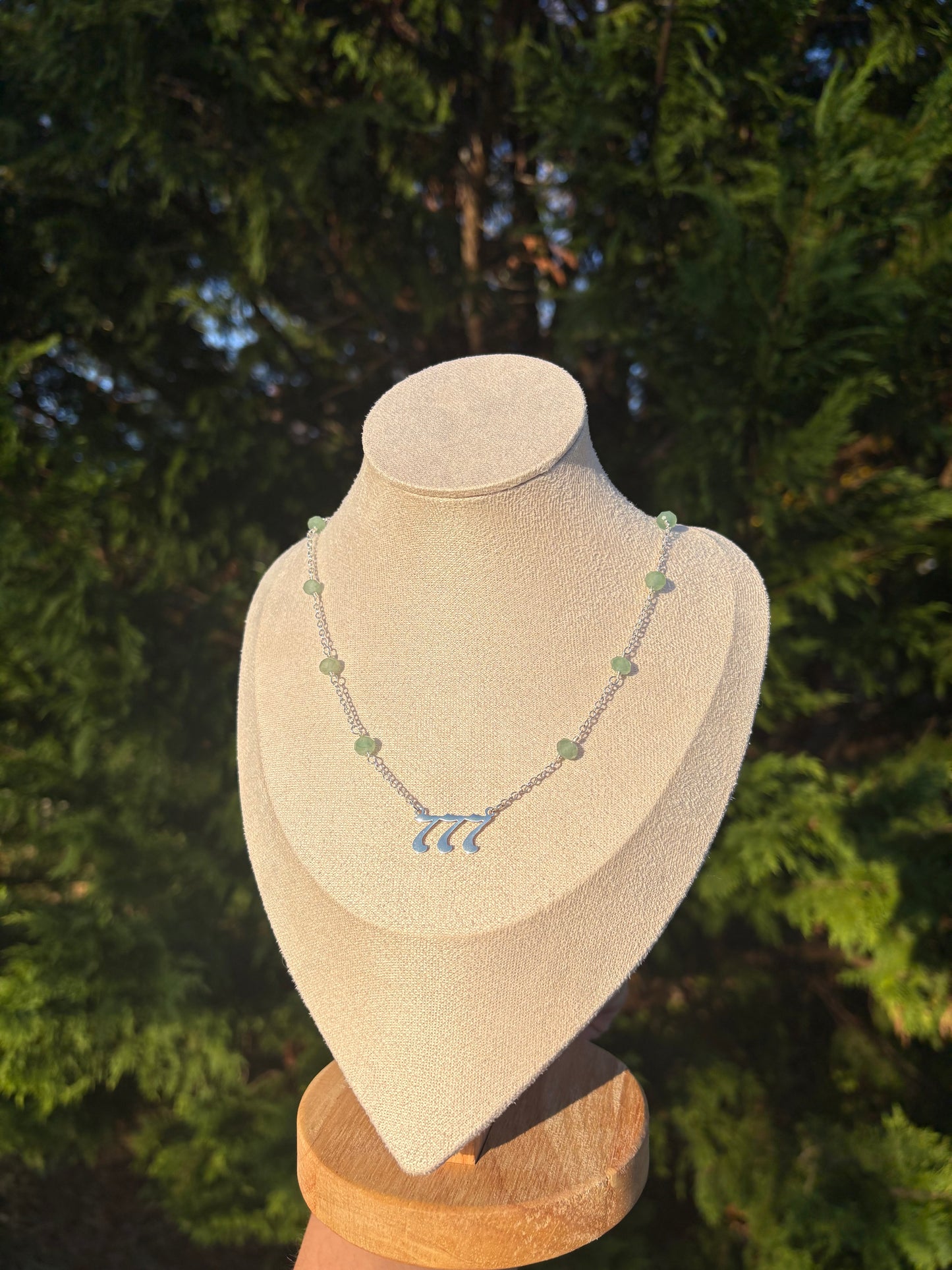 777 Green Aventurine necklace