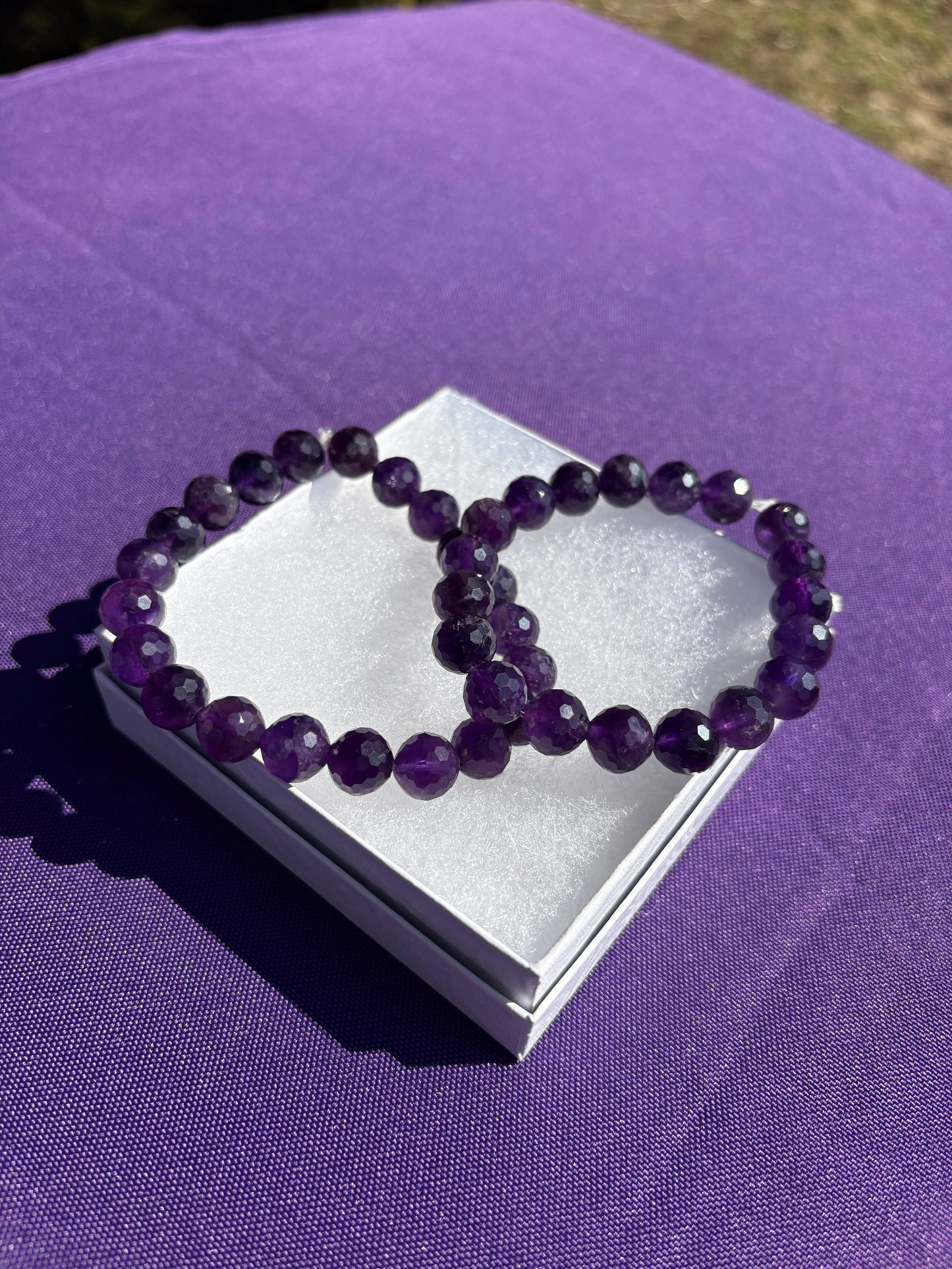 Faceted Amethyst Bracelets