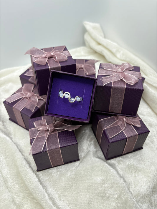 The Veiled Gem Adjustable Ring