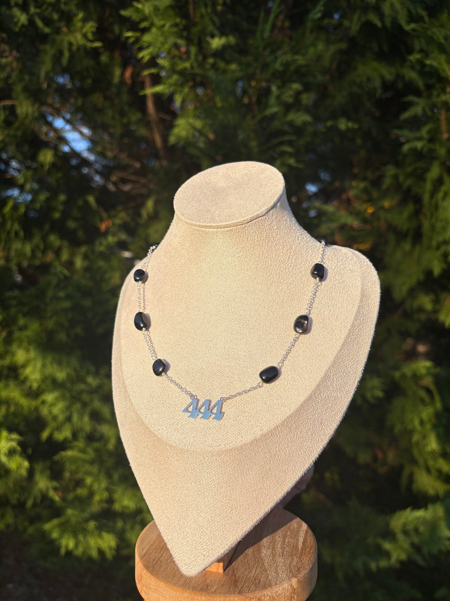 444 Hypersthene necklace