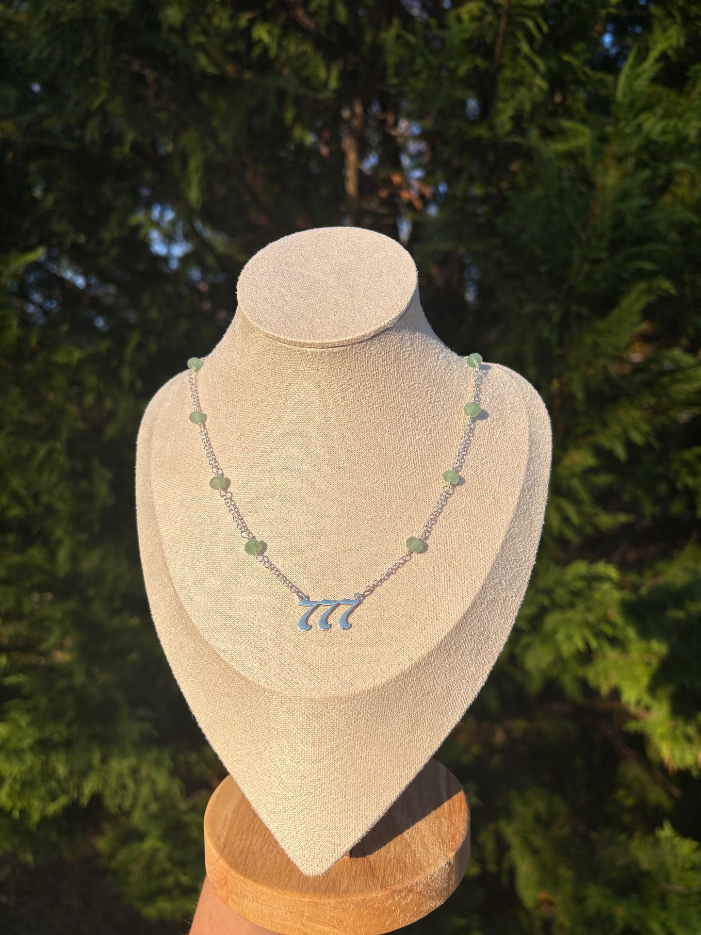 777 Green Aventurine necklace
