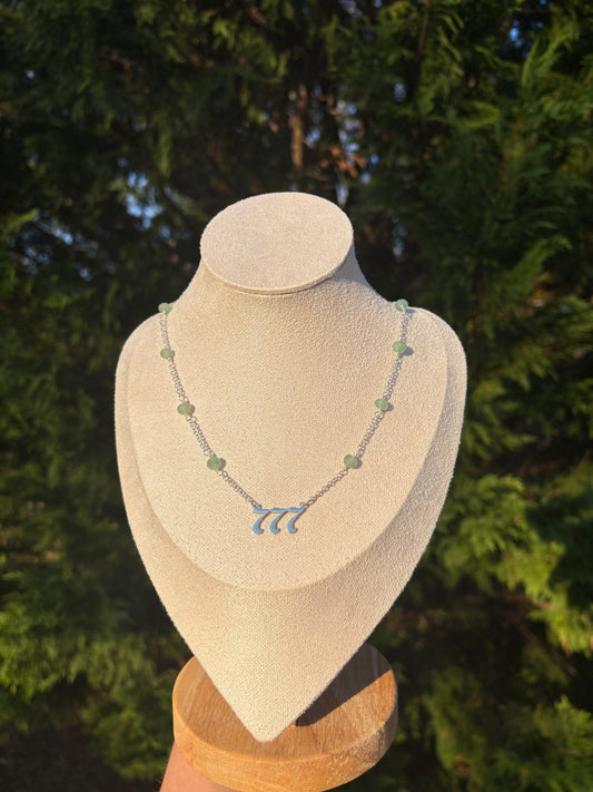 777 Green Aventurine necklace