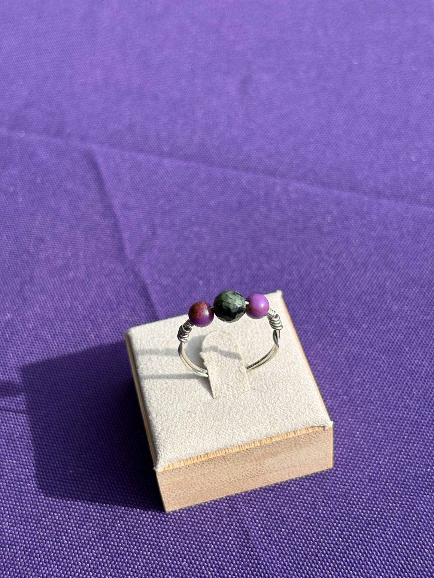 Kambaba Jasper & Phosphosiderite Ring